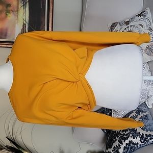Divided H&M Crop Top Long Sleeves Shirt